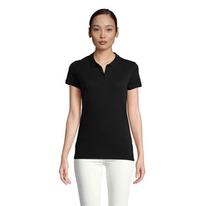 Polo  Planet Donna 170G Nero / XS - personalizzabile con logo