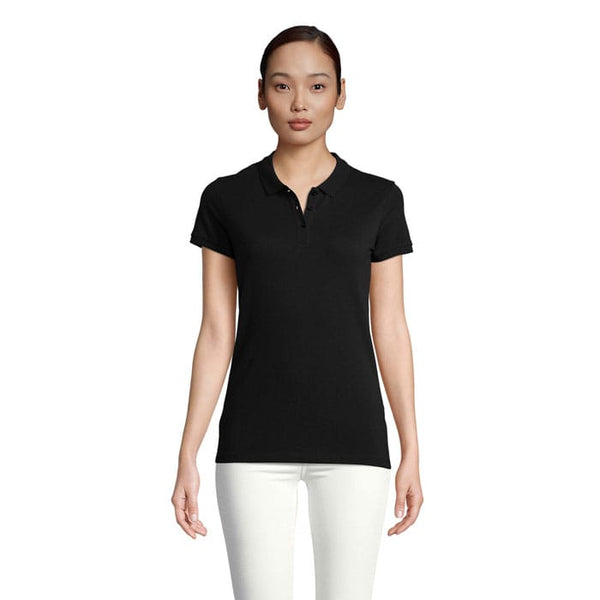 Polo  Planet Donna 170G Nero / XS - personalizzabile con logo