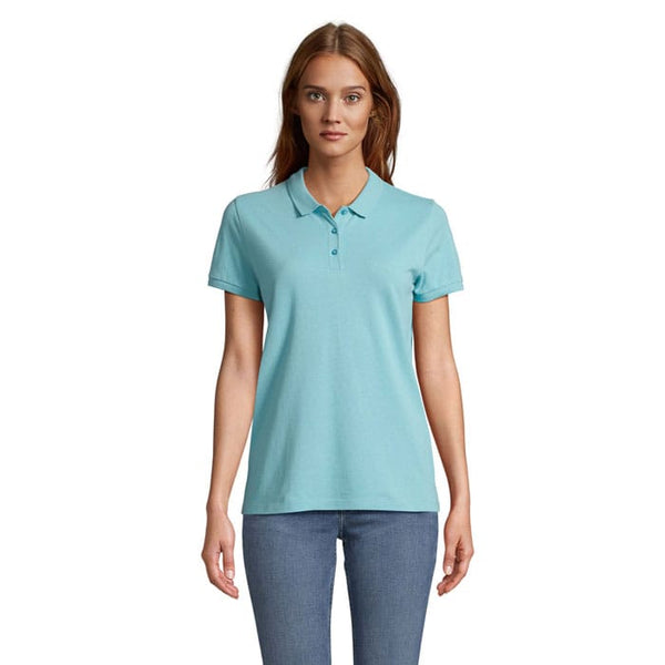Polo  Planet Donna 170G Pool Blue / XS - personalizzabile con logo