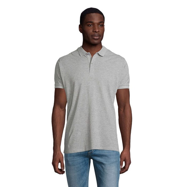 Polo  Planet Uomo 170G grigio / S - personalizzabile con logo