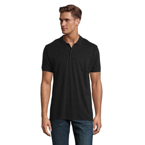 Polo  Planet Uomo 170G Nero / S - personalizzabile con logo