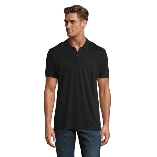 Polo  Planet Uomo 170G Nero / S - personalizzabile con logo