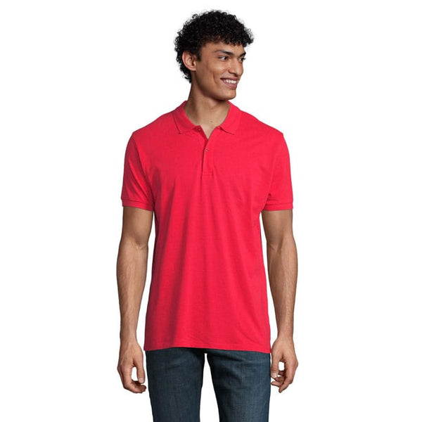 Polo  Planet Uomo 170G Rosso / S - personalizzabile con logo