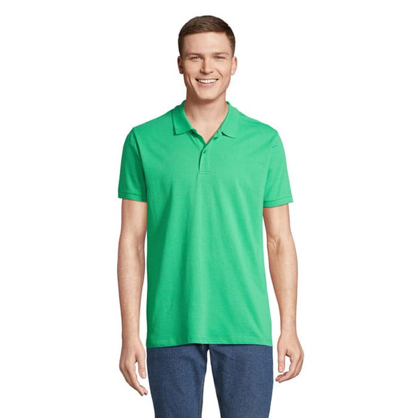 Polo  Planet Uomo 170G Verde Primavera / S - personalizzabile con logo