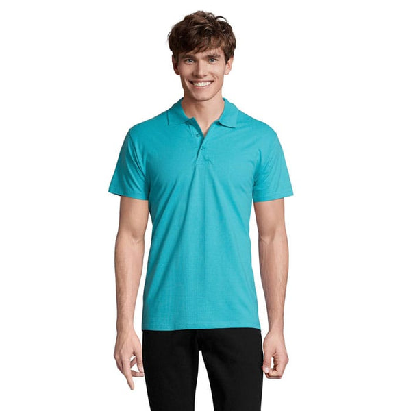 Polo  Primavera Ii Uomo 210G azzurro / S - personalizzabile con logo