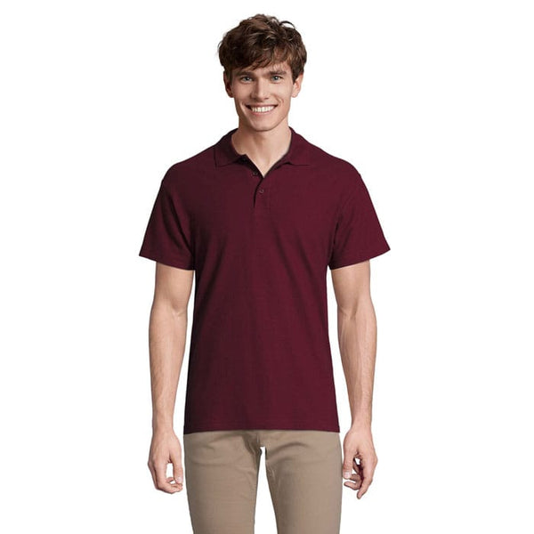 Polo  Primavera Ii Uomo 210G bordeaux / S - personalizzabile con logo