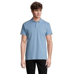 Polo  Primavera Ii Uomo 210G Cielo / S - personalizzabile con logo