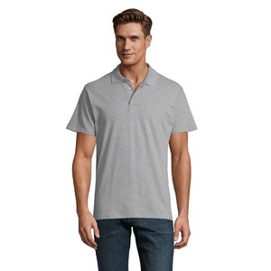 Polo  Primavera Ii Uomo 210G Grigio Melange 2 / S - personalizzabile con logo
