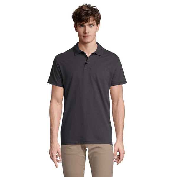 Polo  Primavera Ii Uomo 210G grigio scuro / S - personalizzabile con logo