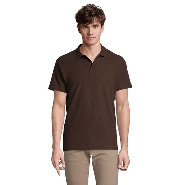Polo  Primavera Ii Uomo 210G marrone / S - personalizzabile con logo