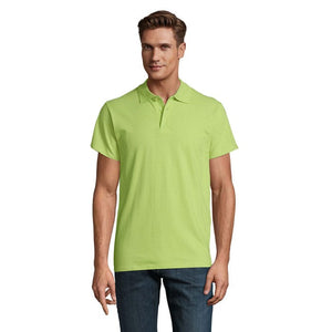 Polo  Primavera Ii Uomo 210G verde calce / S - personalizzabile con logo