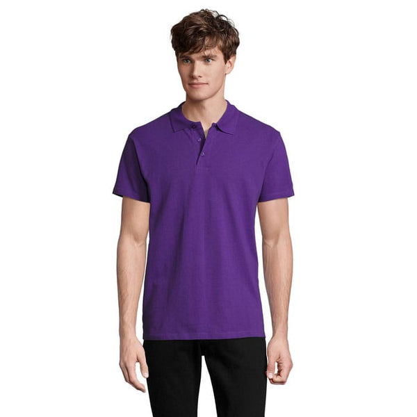 Polo  Primavera Ii Uomo 210G viola / S - personalizzabile con logo