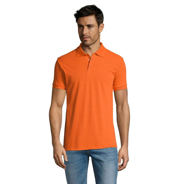 Polo Prime-Men -200G Arancione / S - personalizzabile con logo