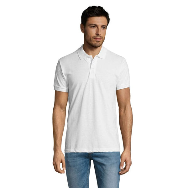 Polo Prime-Men -200G Bianco / S - personalizzabile con logo