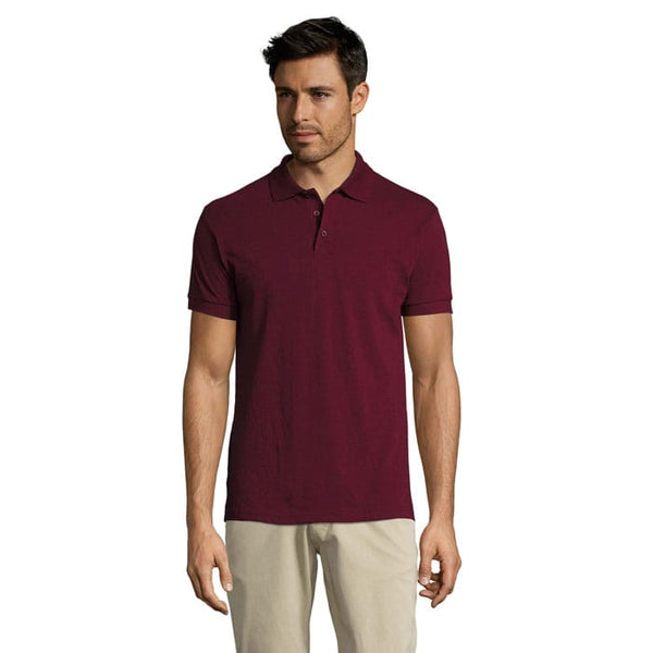Polo Prime-Men -200G bordeaux / S - personalizzabile con logo