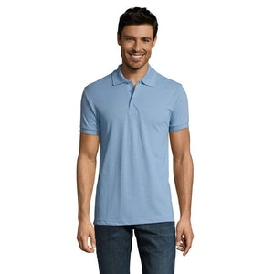 Polo Prime-Men -200G Cielo / S - personalizzabile con logo