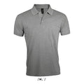 Polo Prime-Men -200G Grigio Melange 2 / S - personalizzabile con logo