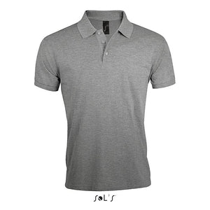 Polo Prime-Men -200G Grigio Melange 2 / S - personalizzabile con logo