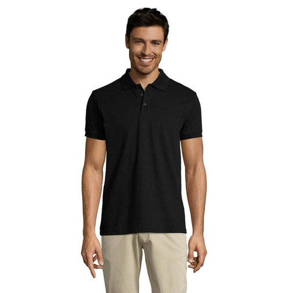 Polo Prime-Men -200G Nero / S - personalizzabile con logo