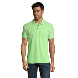 Polo Prime-Men -200G verde calce / S - personalizzabile con logo