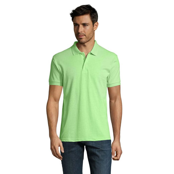 Polo Prime-Men -200G verde calce / S - personalizzabile con logo