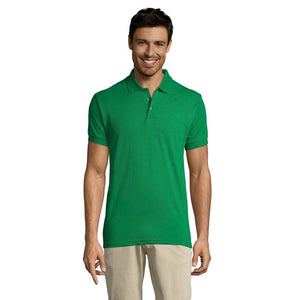 Polo Prime-Men -200G Verde Foglia / S - personalizzabile con logo