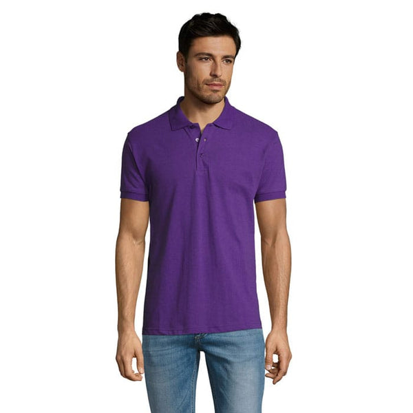 Polo Prime-Men -200G viola / S - personalizzabile con logo