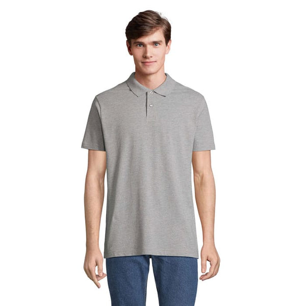 Polo Pulse Unisex grigio / S - personalizzabile con logo