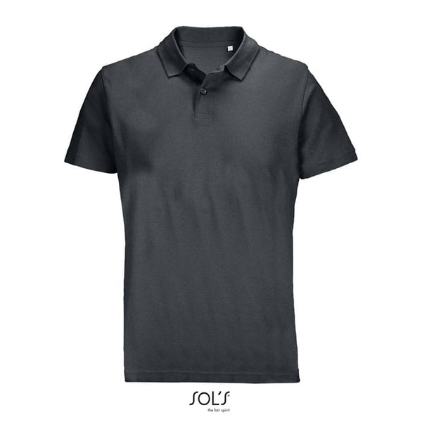 Polo Pulse Unisex grigio scuro / S - personalizzabile con logo