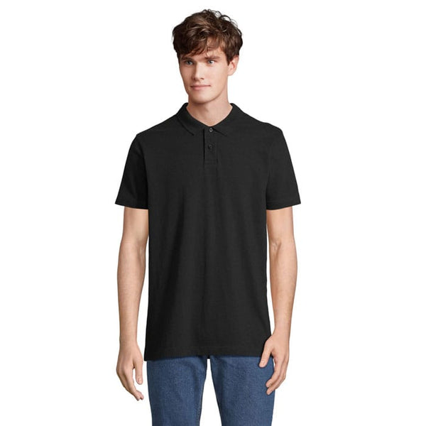 Polo Pulse Unisex Nero / S - personalizzabile con logo