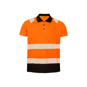 Polo Recycled Safety Shirt arancione / 2/3XL - personalizzabile con logo