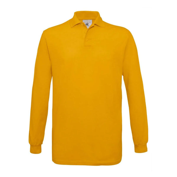 Polo Safran Manica Lunga giallo / S - personalizzabile con logo