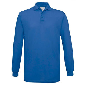 Polo Safran Manica Lunga royal / S - personalizzabile con logo