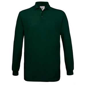 Polo Safran Manica Lunga verde / S - personalizzabile con logo