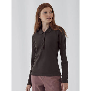 Polo Safran Pure Manica Lunga Donna - personalizzabile con logo