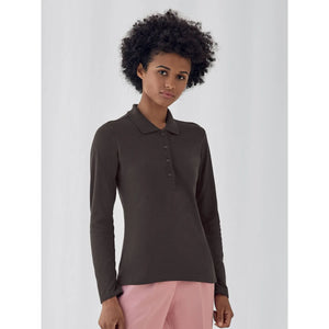 Polo Safran Pure Manica Lunga Donna - personalizzabile con logo
