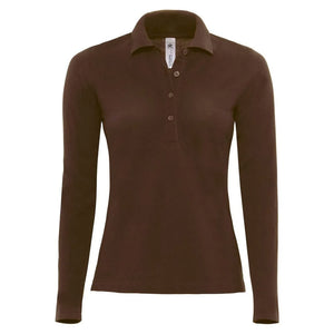 Polo Safran Pure Manica Lunga Donna - personalizzabile con logo