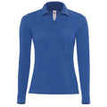Polo Safran Pure Manica Lunga Donna royal / XS - personalizzabile con logo