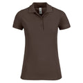 Polo Safran Timeless Donna marrone / XS - personalizzabile con logo