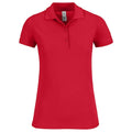 Polo Safran Timeless Donna rosso / XS - personalizzabile con logo