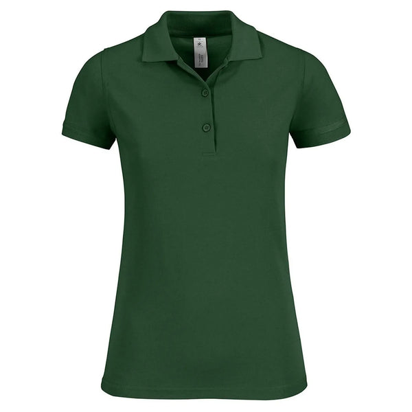 Polo Safran Timeless Donna verde / XS - personalizzabile con logo
