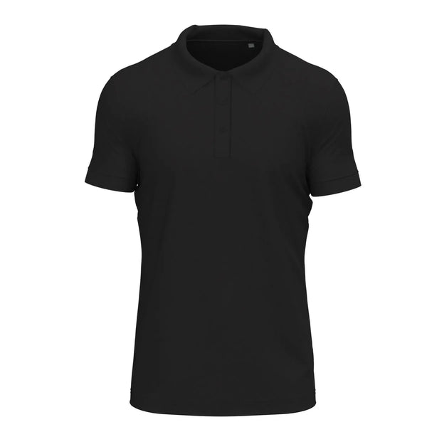 Polo Stretch nero / S - personalizzabile con logo