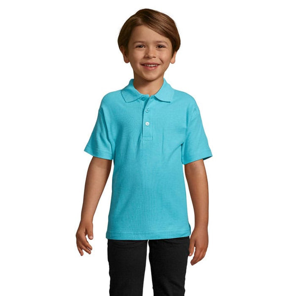 Polo  Summer Ii Kids 170G azzurro / L - personalizzabile con logo