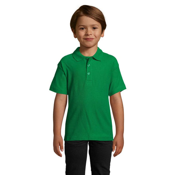 Polo  Summer Ii Kids 170G verde / L - personalizzabile con logo