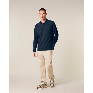 Polo Unisex Manica Lunga Prepster 2.0 Long Sleeve blu navy / XXS - personalizzabile con logo