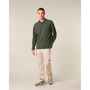 Polo Unisex Manica Lunga Prepster 2.0 Long Sleeve kaki / XXS - personalizzabile con logo