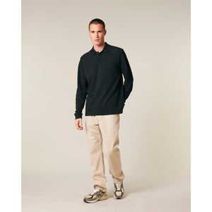 Polo Unisex Manica Lunga Prepster 2.0 Long Sleeve nero / XXS - personalizzabile con logo