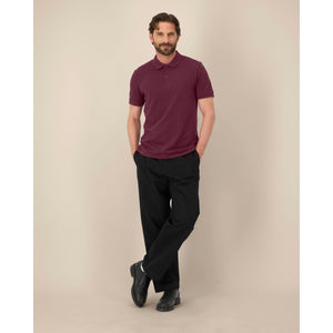 Polo Uomo Stanley Coaster viola / S - personalizzabile con logo