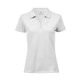 Polo Women Luxury Stretch V bianco / S - personalizzabile con logo