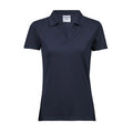 Polo Women Luxury Stretch V blu / S - personalizzabile con logo